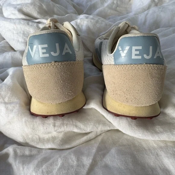NEW Veja Rio Branco Alveomesh Sneaker women size 7 cream gravel steel MINT - Picture 5 of 11